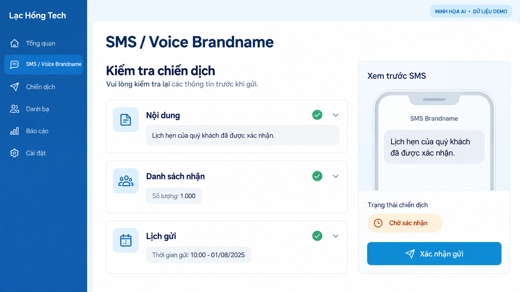 Kiểm tra chiến dịch Brandname