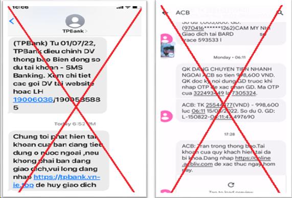 Nâng cao cảnh giác và nhận diện tin nhắn SMS mạo danh ngân hàn