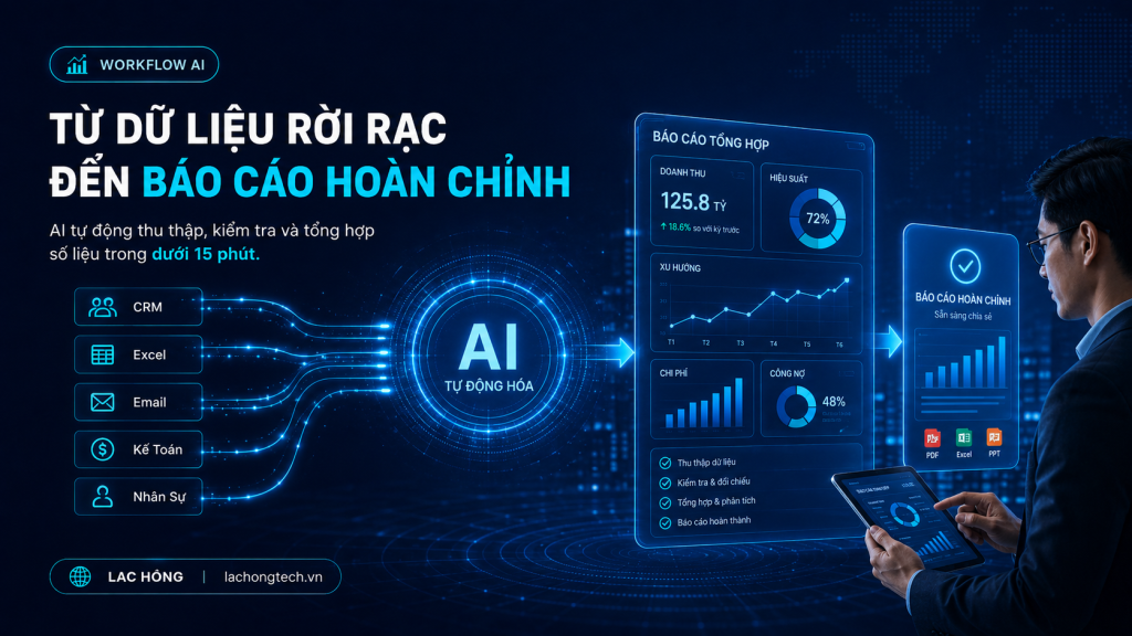 Báo Cáo Ngốn 3 Tiếng Mỗi Tuần: AI làm báo cáo Trong 30 Phút